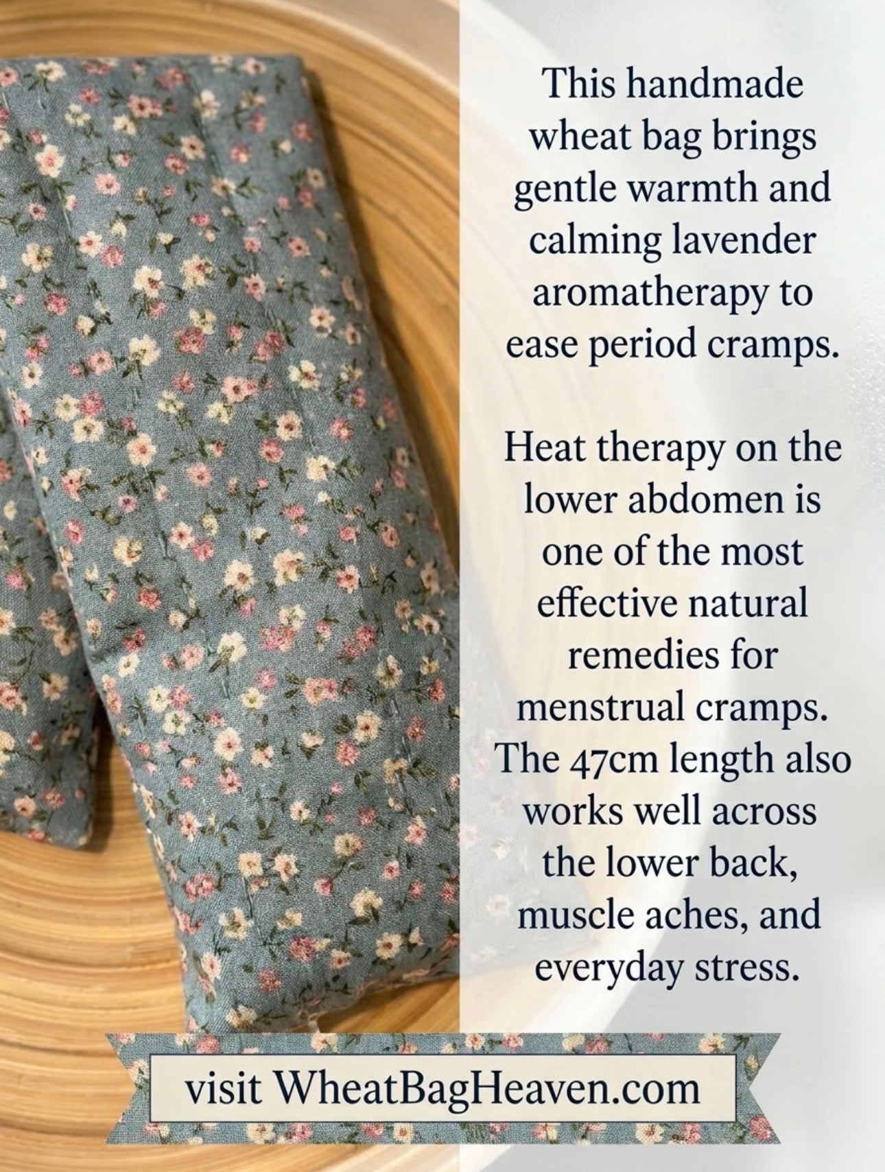 Psychedelic Floral Lavender Wheat Bag for Women | Microwavable Heat Therapy
