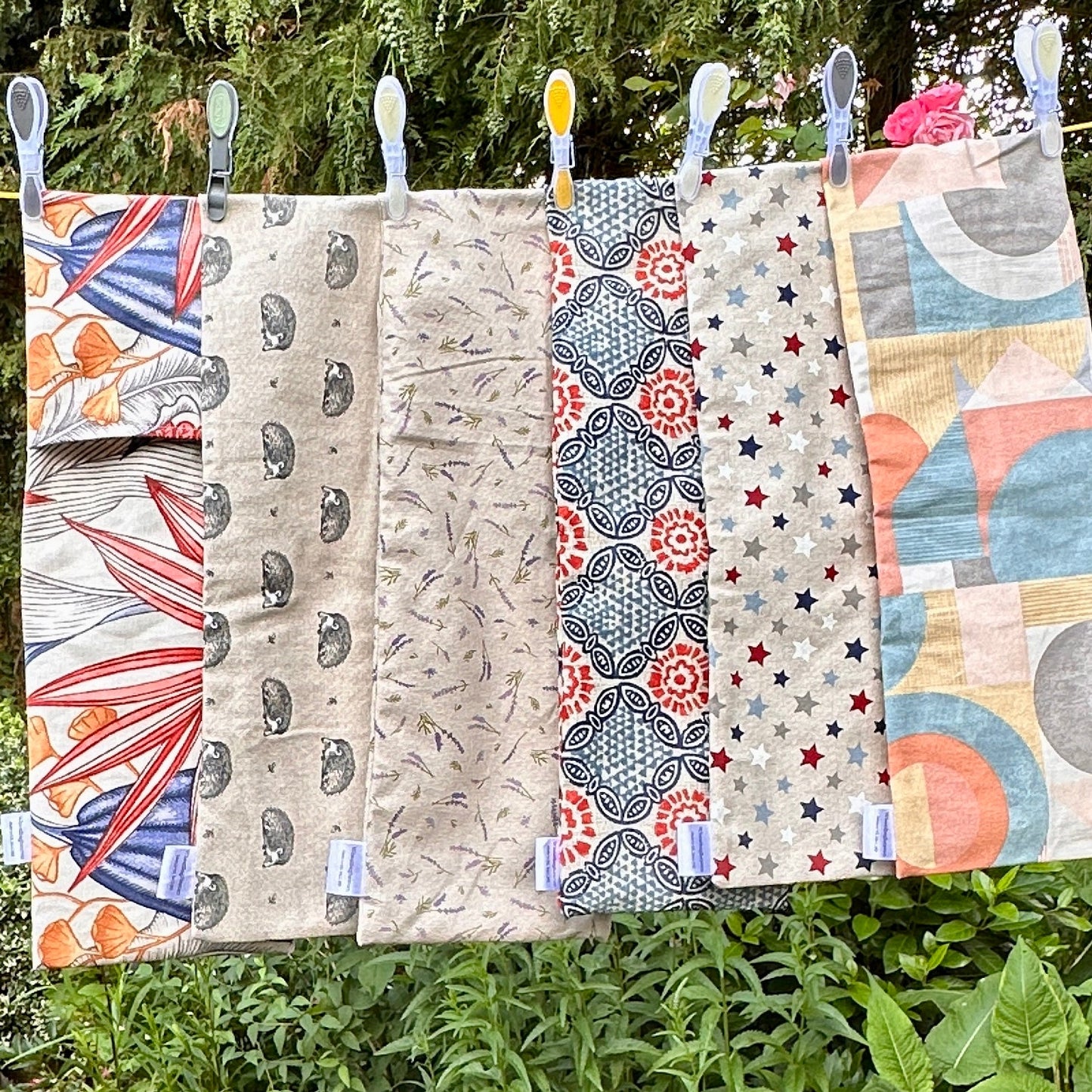 Wheat bag replacement cover, star printed new case for wheat bags