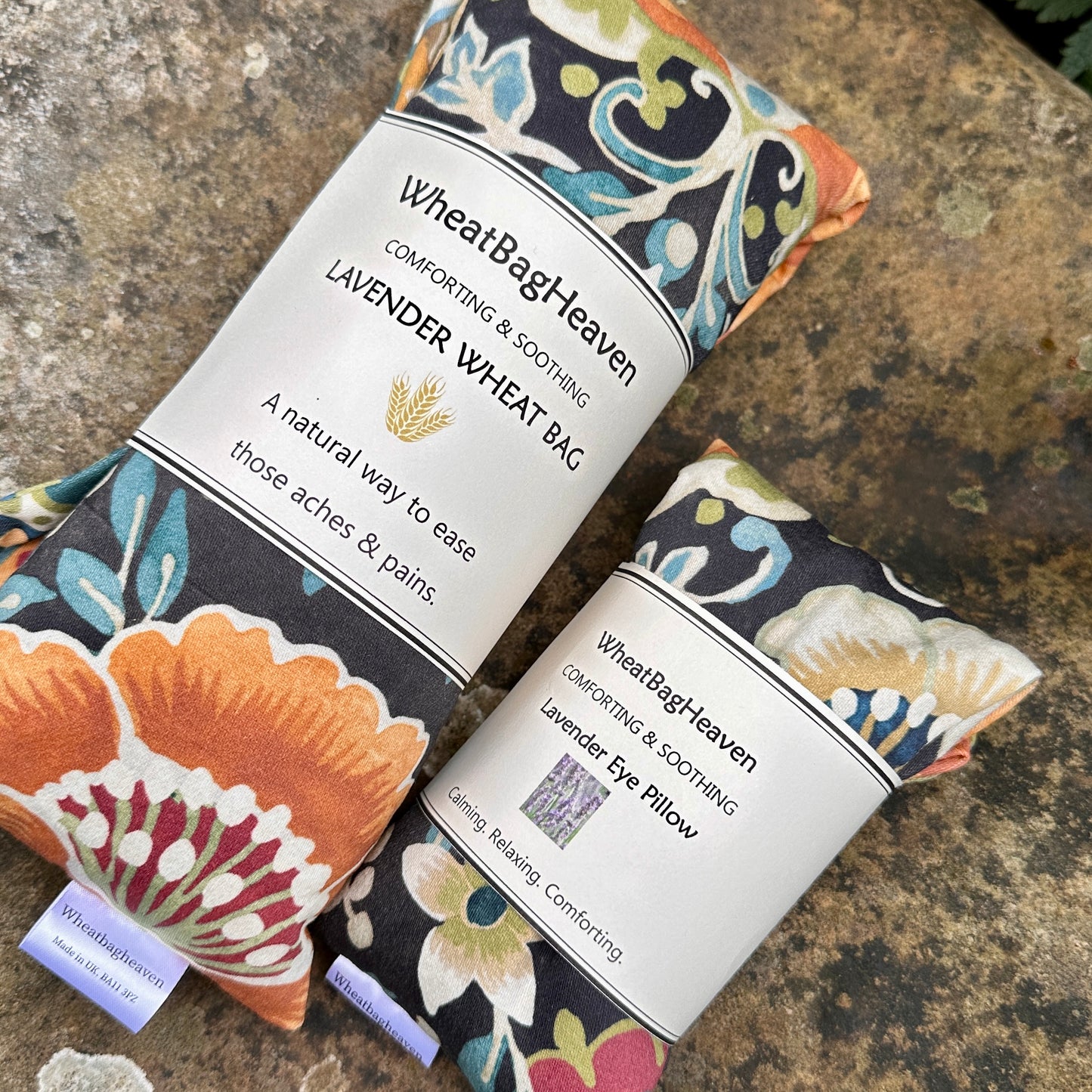 Floral lavender psychedelic wheat bags and eye pillows