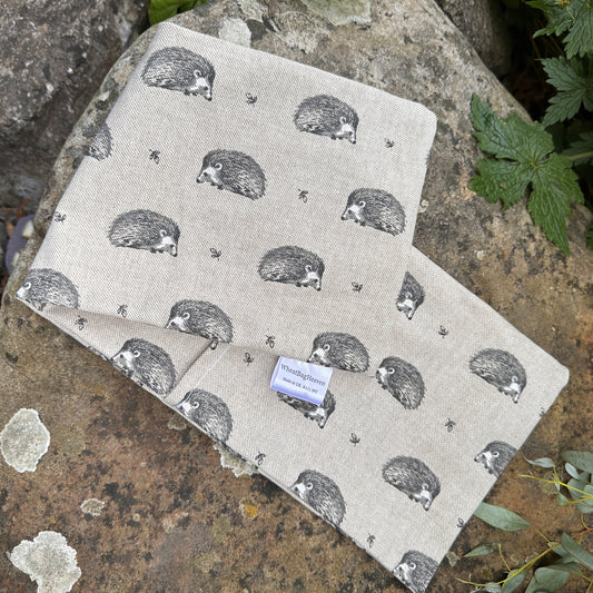 Wheat bag replacement cover, hedgehog printed new case for wheat bags