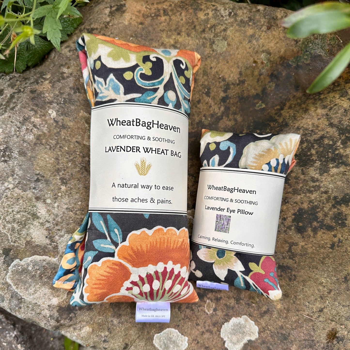 Floral lavender psychedelic wheat bags and eye pillows