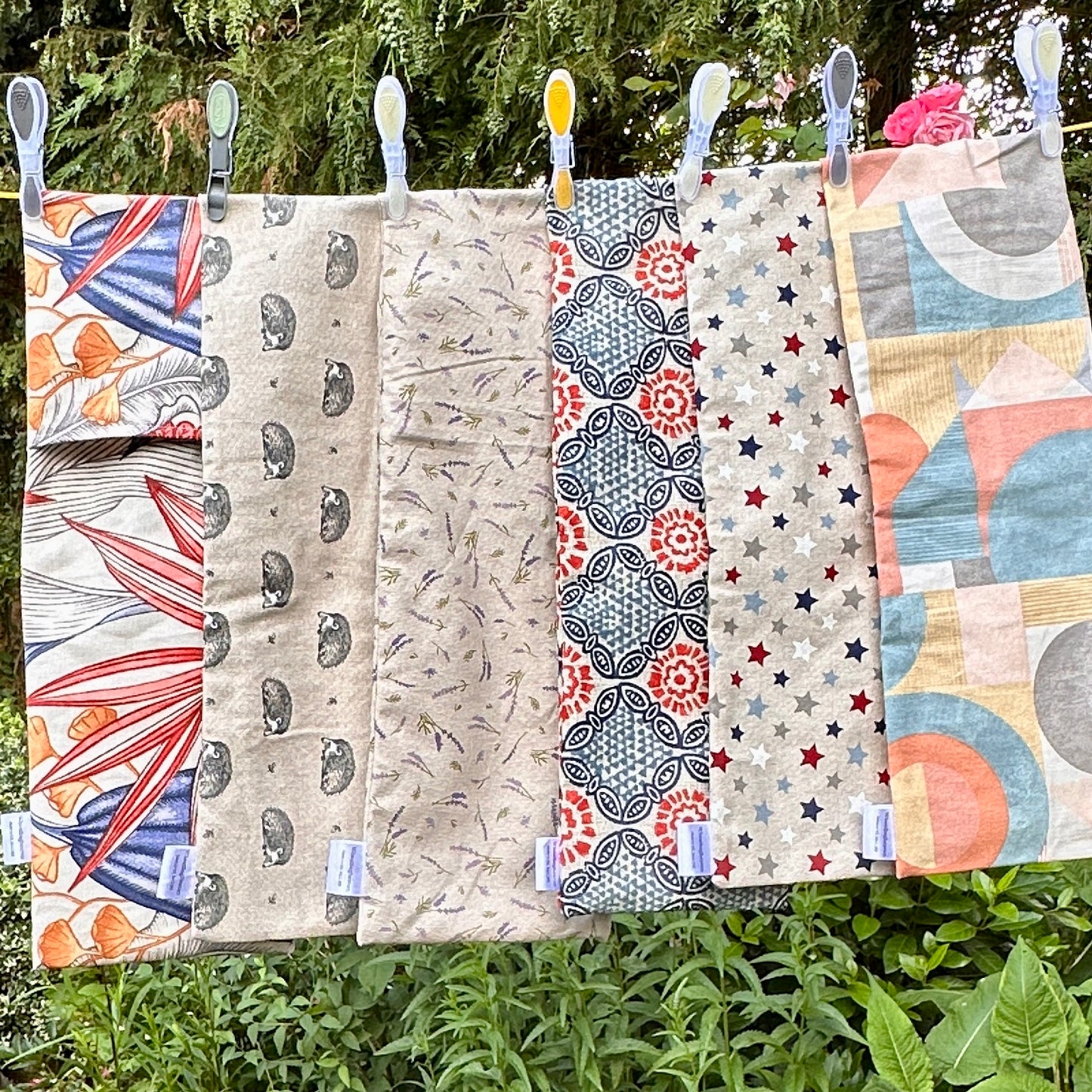 Wheat bag replacement cover, abstract printed new case for wheat bags tutti Frutti