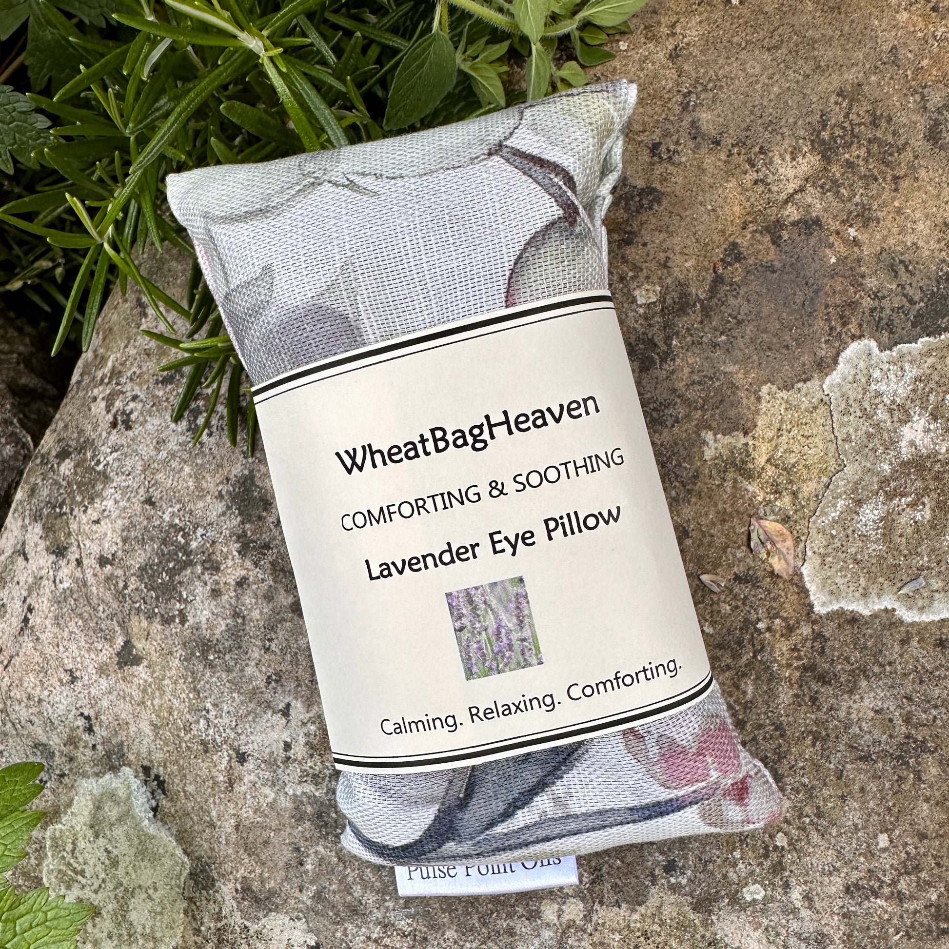 Heated Body wrap, lavender scented wheat bag in botanical print. Gardeners heating pad gift