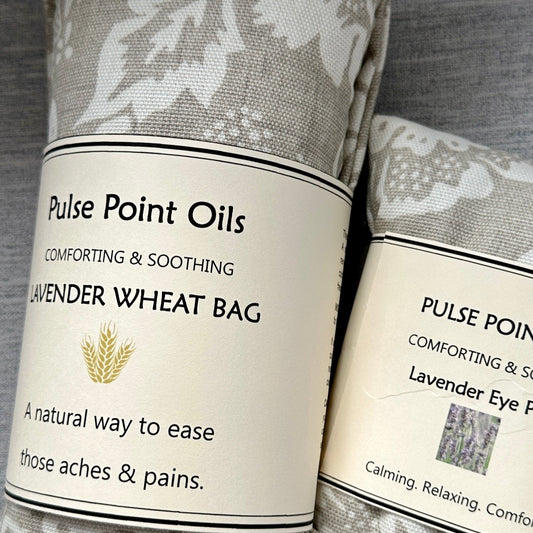 Soothe your soul with a lavender-scented wheat bag hug!