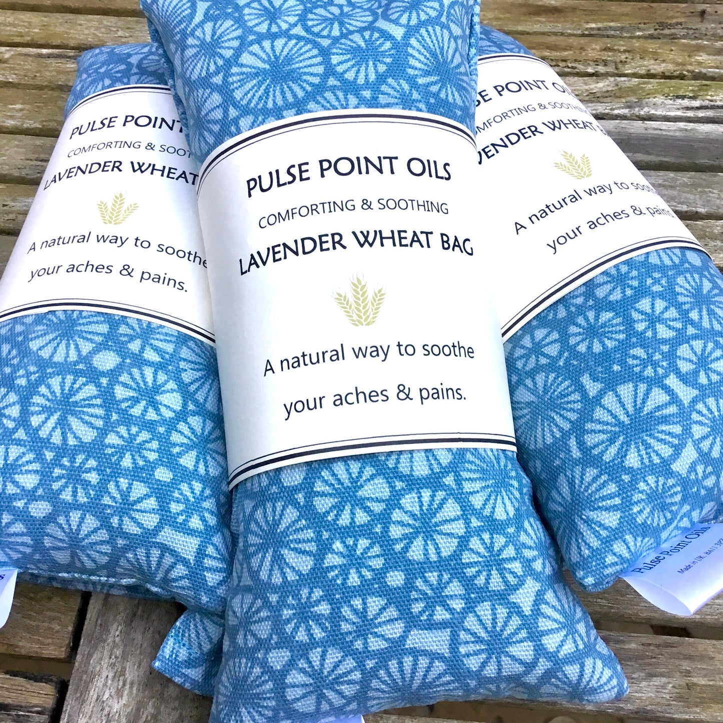 Teal heating pad, lavender scented wheat bag, wrist rest heat pack, computer accessory wrist support