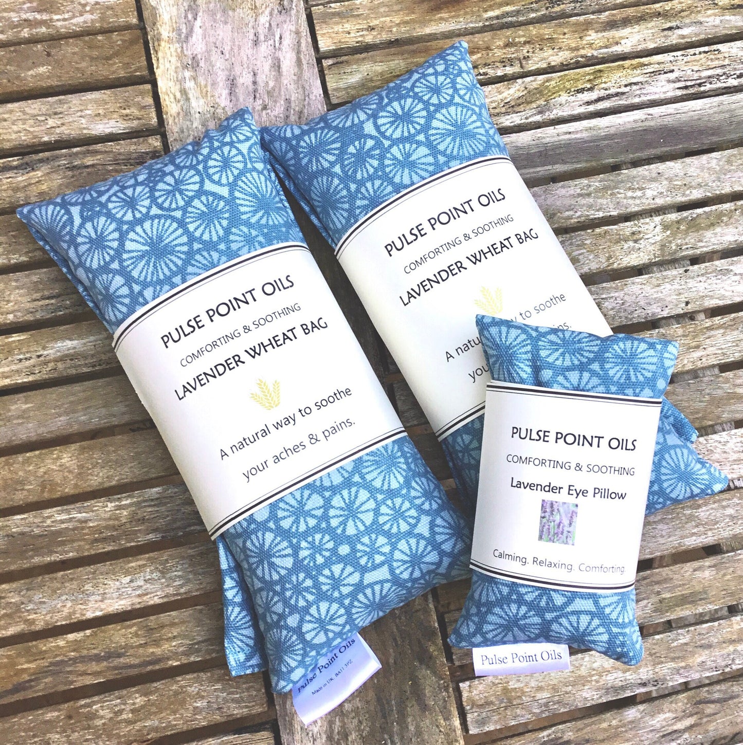 Teal heating pad, lavender scented wheat bag, wrist rest heat pack, computer accessory wrist support