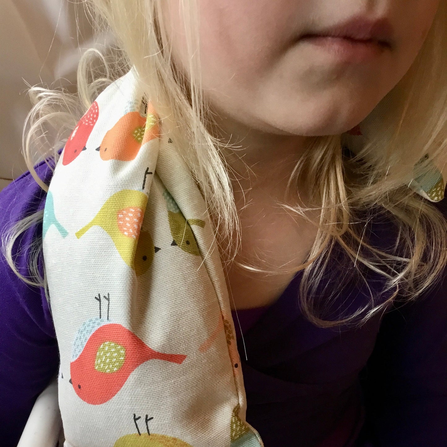child's lavender scented bedtime comforter wheat bag, perfect for Easter and all year through, a safe alternative to the hot water bottle