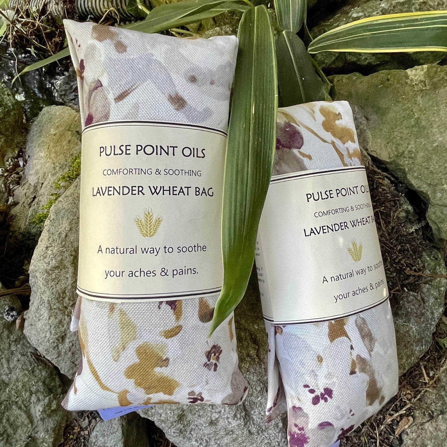 Lavender wheat bag, rustic rose