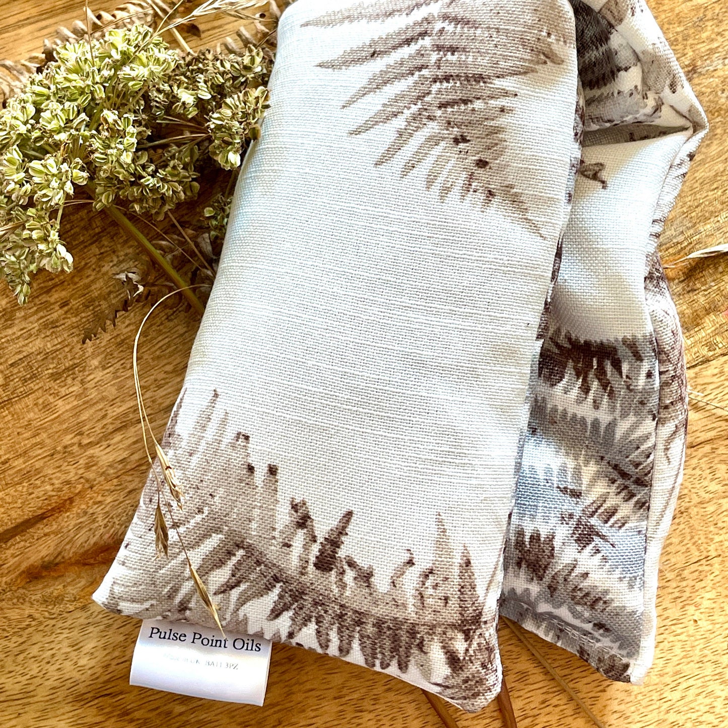 Long body heat wrap lavender bracken print