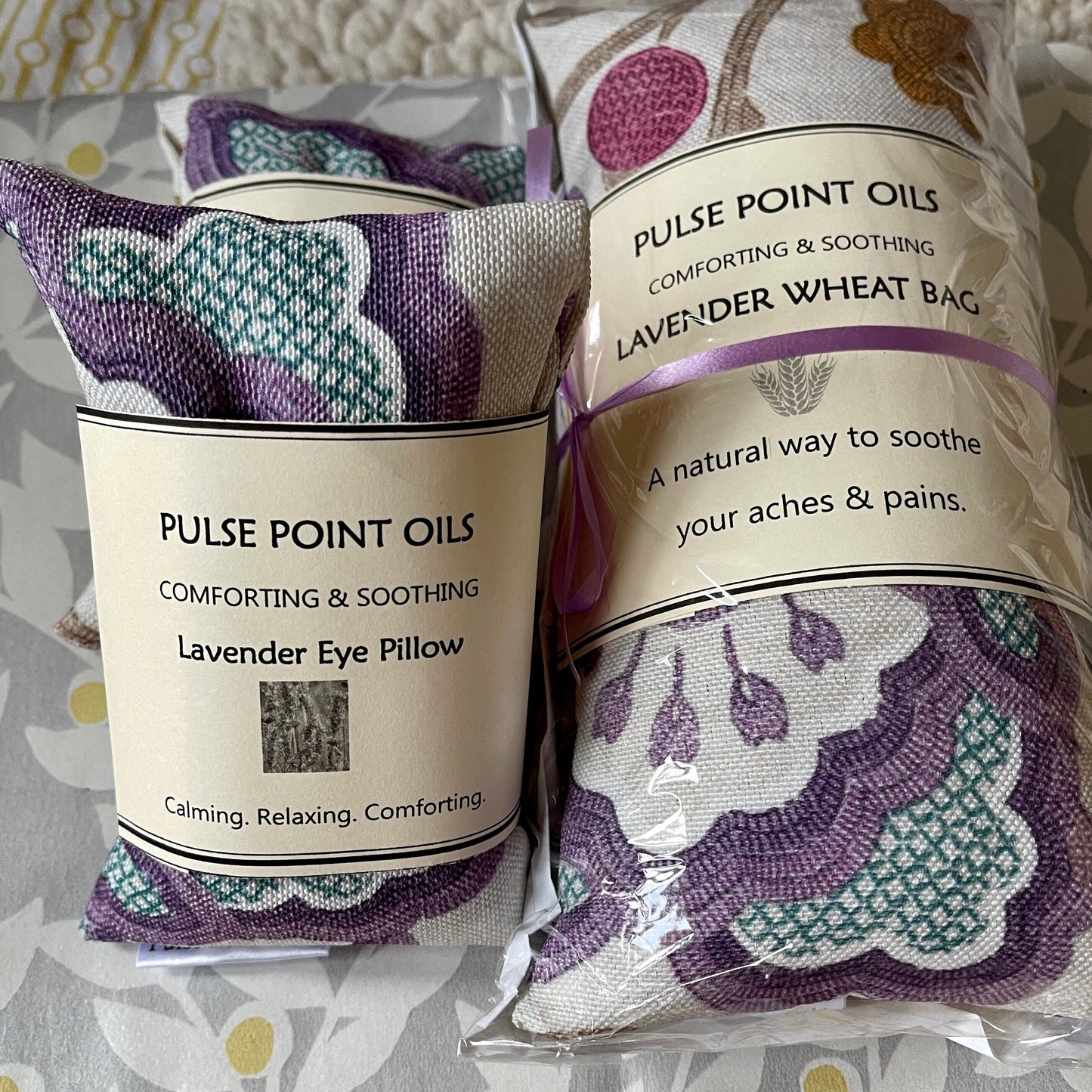 Weighted lavender scented eye pillow. Blackout Sleep mask. Organic flax seed pad. Eco yoga meditation eye pillow