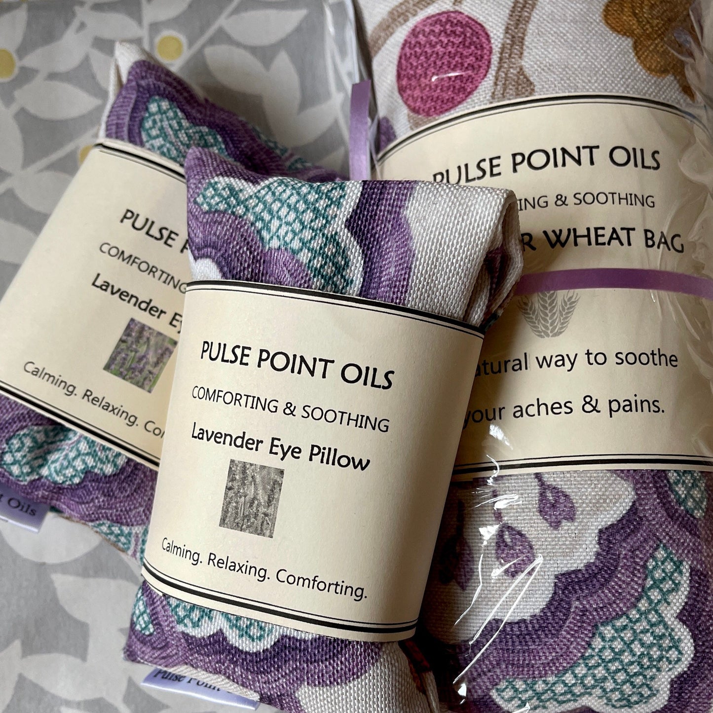 Weighted lavender scented eye pillow. Blackout Sleep mask. Organic flax seed pad. Eco yoga meditation eye pillow