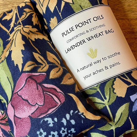 cotton floral wheat bags for women filled with whole wheat and lavender flower from wheatbagheaven.com