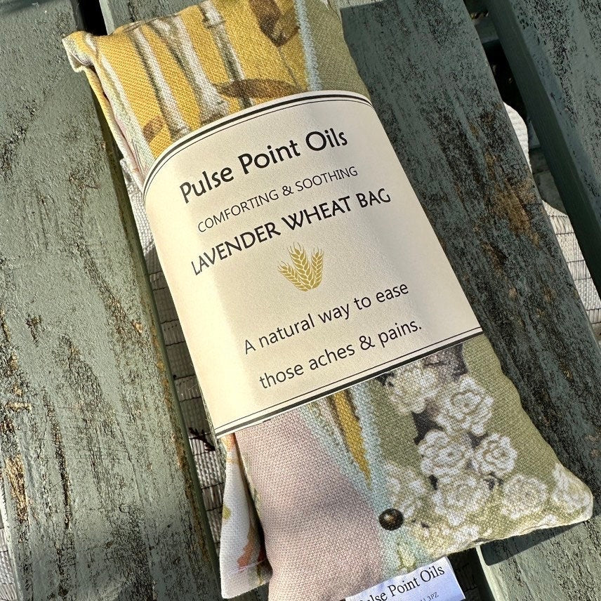 Lavender scented long wheat bags. The chateau collection patchwork print