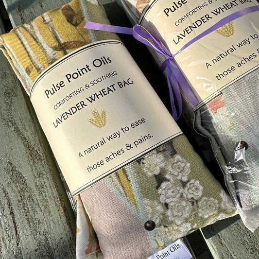 Lavender scented long wheat bags. The chateau collection patchwork print
