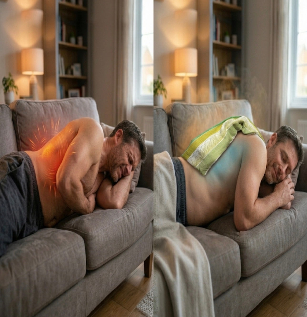 Men's Wheat Bag - Microwavable Heat Pack for Warmth & Comfort | Eco-Friendly Gift for Him