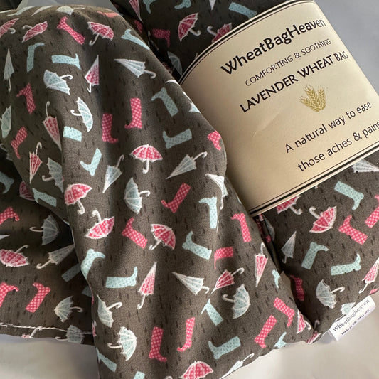 Children's Rainy Day Lavender Wheat Bag – Soothing Heat Pack for Bedtime & Tummy Comfort