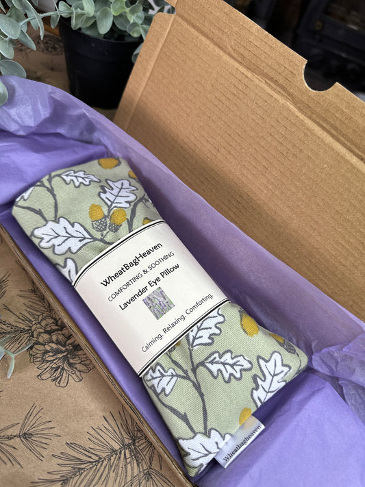 Eye Pillow Acorn Wood - Lavender And Flax Seed for Relaxation & Sleep