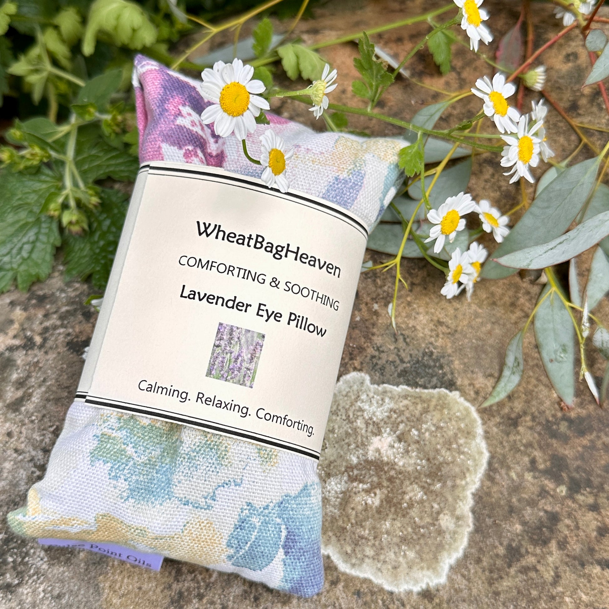 Lavender Wheat Bag. Aromatherapy heat pack in mystic wood print cotton fabric