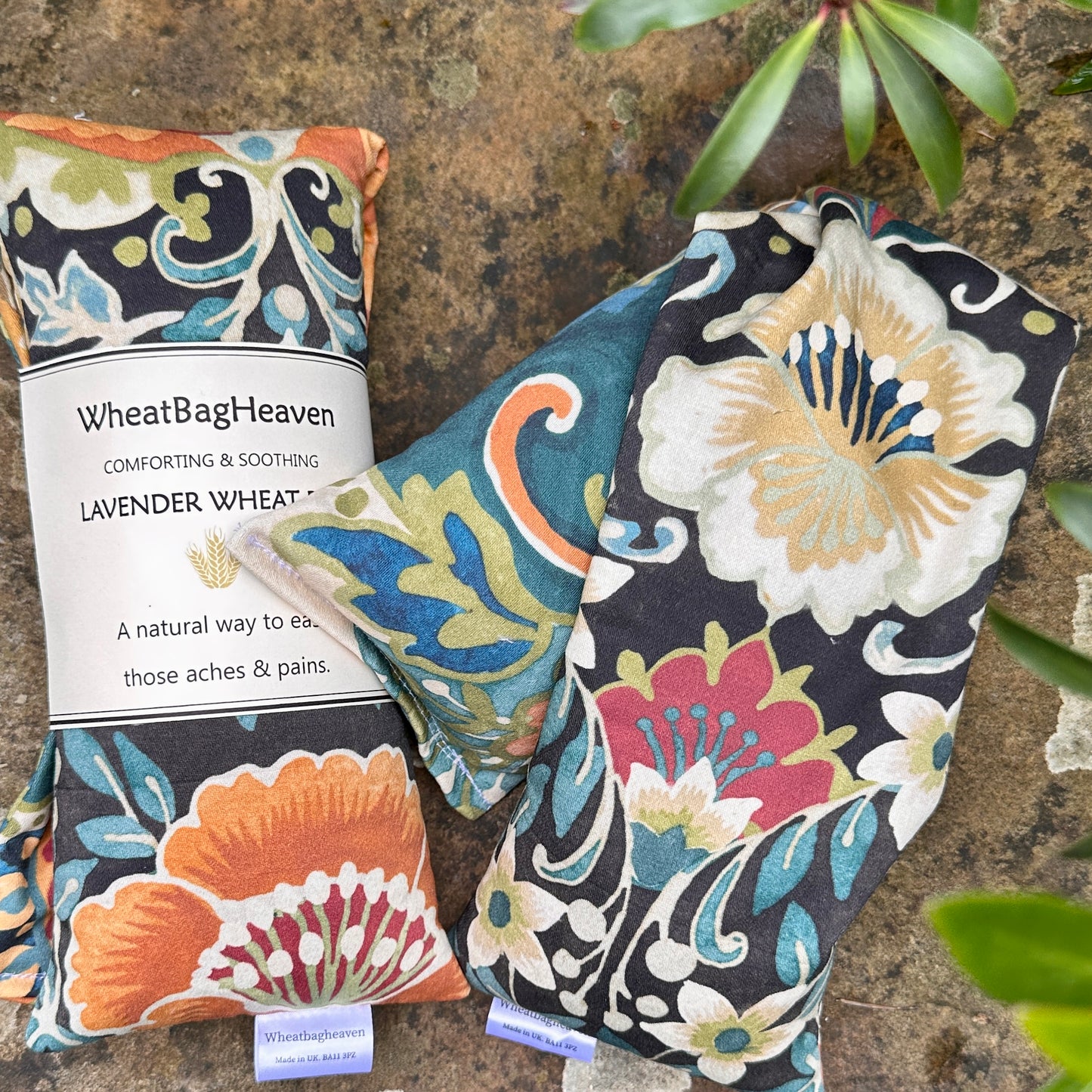 Floral lavender psychedelic wheat bags and eye pillows