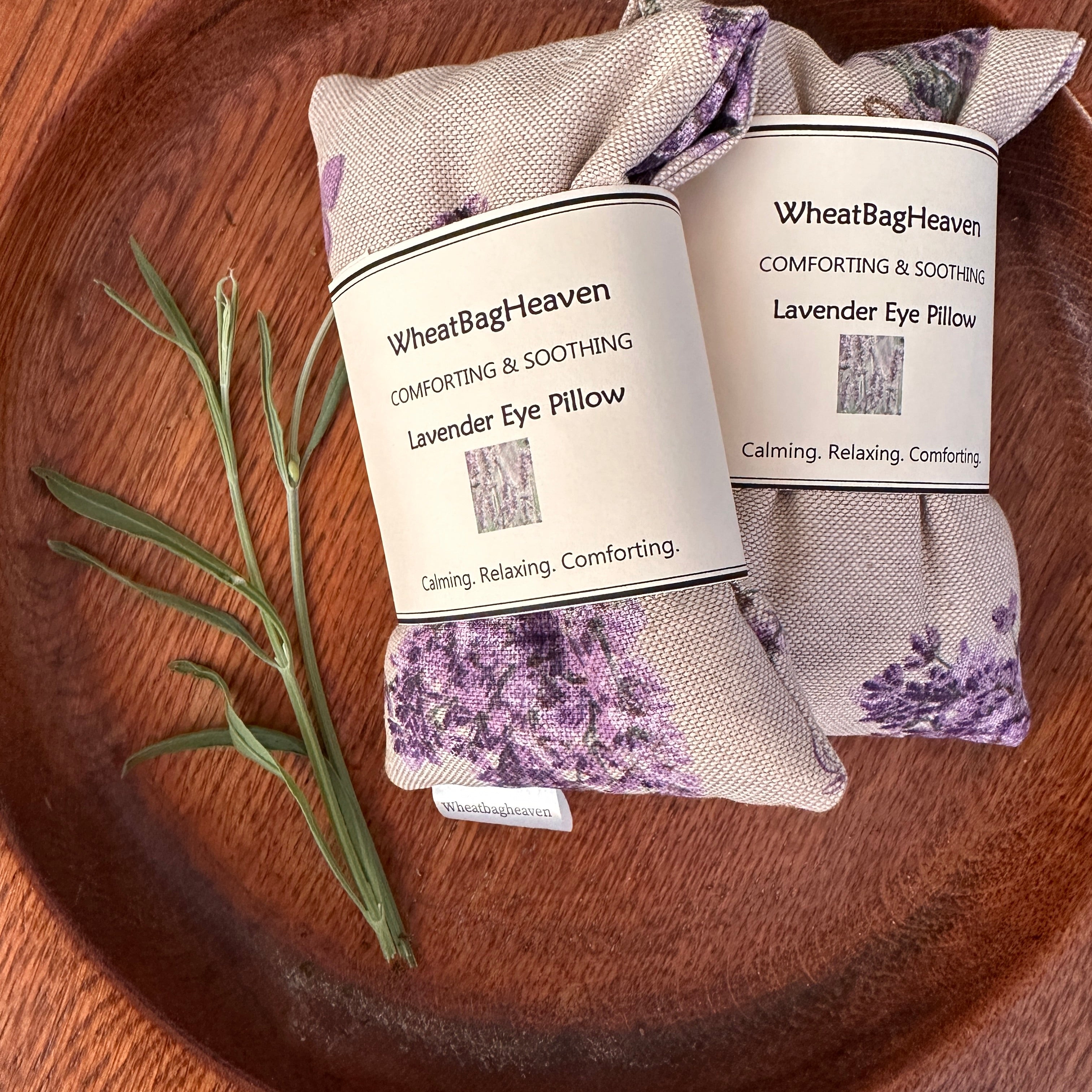 weighted lavender scented eye pillows in a beautiful lavender