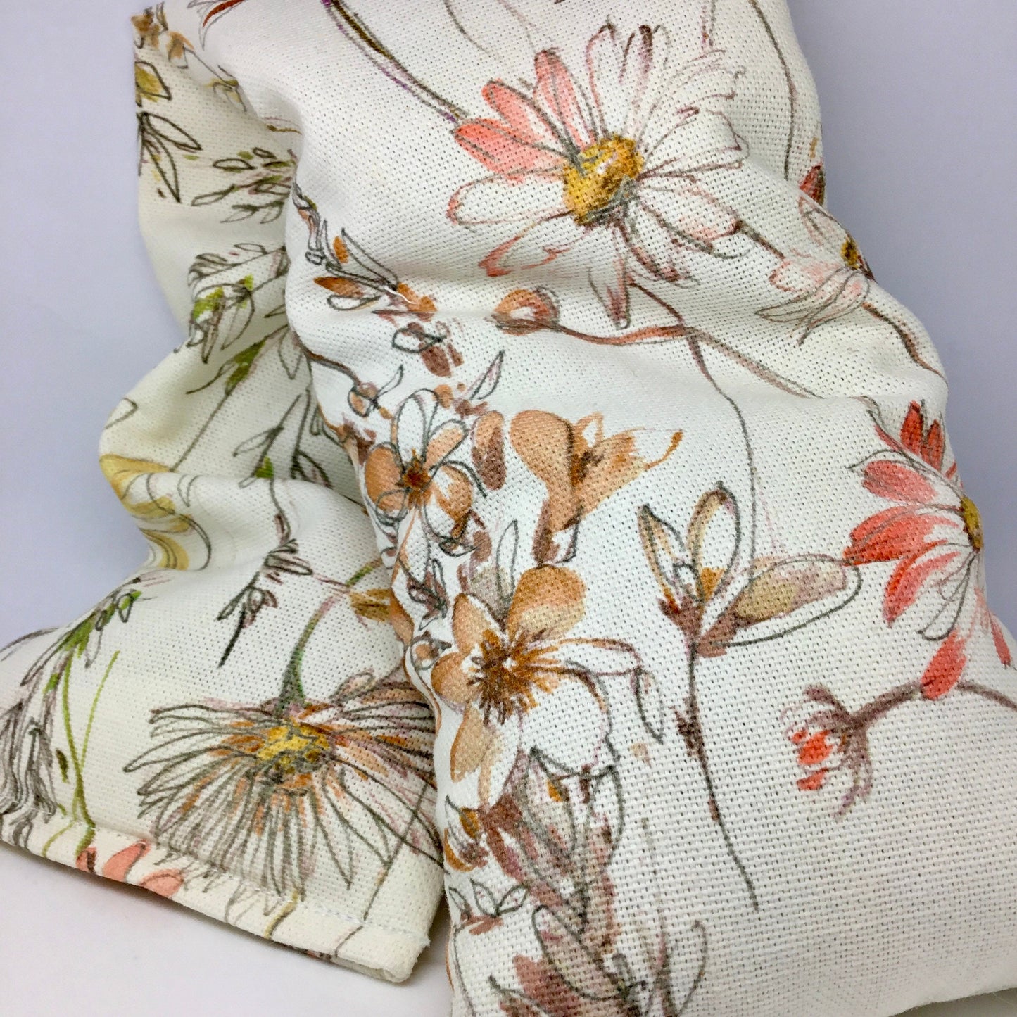 Floral meadow heating pad, lavender wheat bags, for those comforting snuggles and warming wellbeing