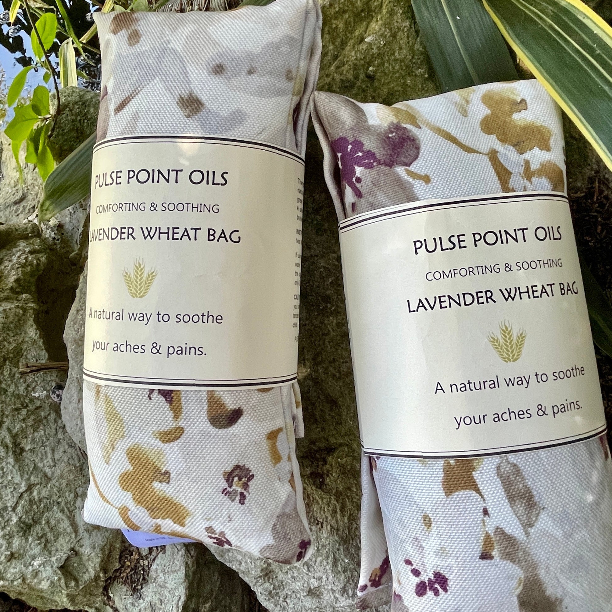 Lavender wheat bags, rustic rose.